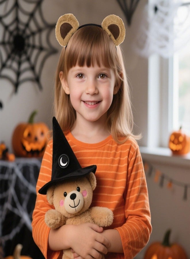 Amariver Bear Ears Headband for Women Cute Bear Hairband Ear Bear Animal Cosplay Plush Bear Headband Halloween Costume Headwear - Image 5